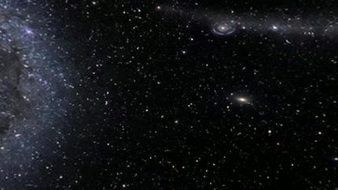 Spiral galaxies in starry sky — Stillmotion