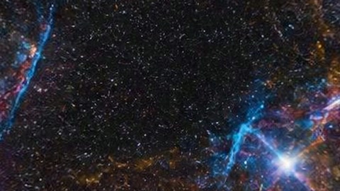 Colorful nebula with bright stars — Stillmotion