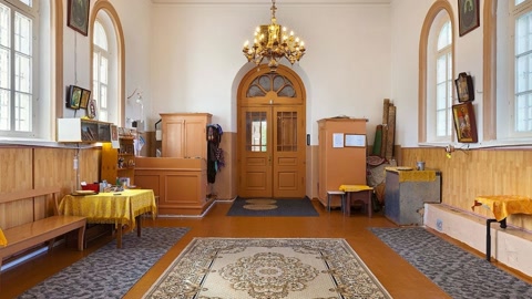 Decorated church interior with icons — Stillmotion