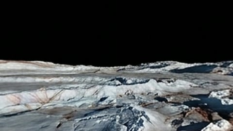 Frozen crevasse under distant moons — Stillmotion