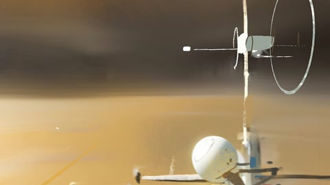 Futuristic spacecraft with glowing engine panels — Stillmotion