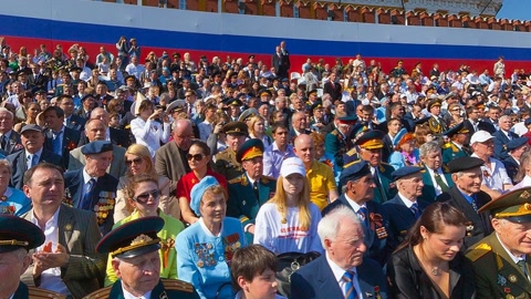 Ceremonial gathering in plaza — Stillmotion