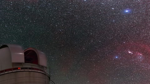 View above the Danish 1.54-metre telescope — Stillmotion