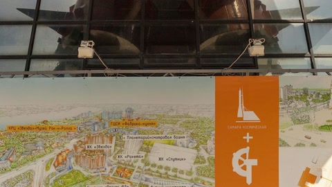 Urban parking lot with office buildings — Stillmotion