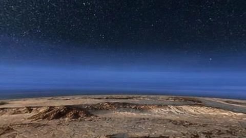 Starry night over rocky desert — Stillmotion