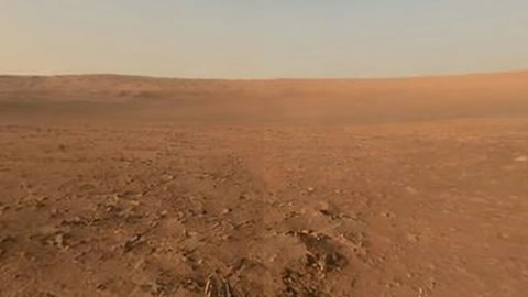 Mars rover on rocky desert terrain — Stillmotion