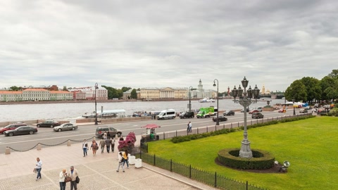 Palace beside river embankment — Stillmotion