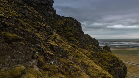 Cloudy rugged valley landscape — Stillmotion