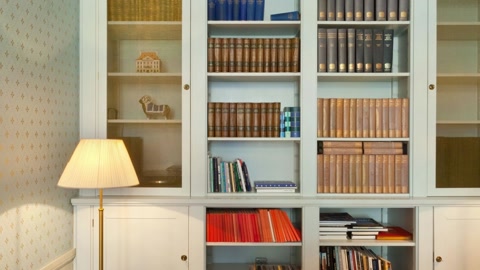 Nursery with bookshelves and desk — Stillmotion