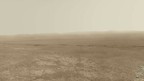 Mars rover in rocky desert terrain — Stillmotion