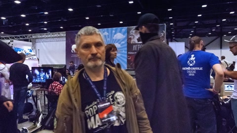 Indoor trade show with film cameras — Stillmotion