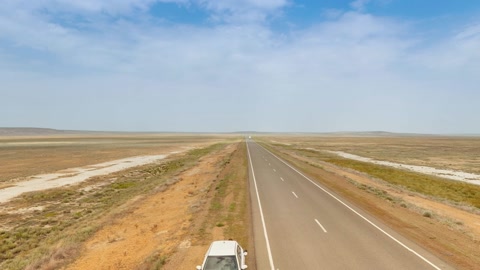Empty desert highway and runway — Stillmotion