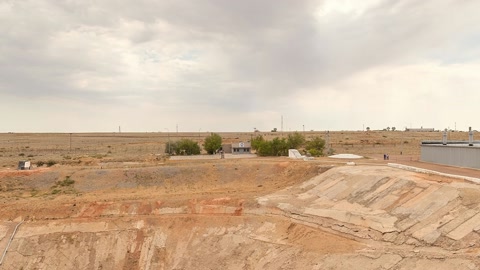 Construction site with launch tower — Stillmotion