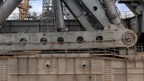Industrial construction site with heavy machinery — Stillmotion