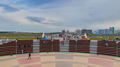 Riverside promenade with amphitheater — Stillmotion