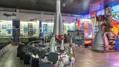 Space museum exhibit hall interior — Stillmotion