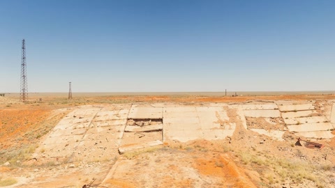 Ruined concrete stadium stands — Stillmotion