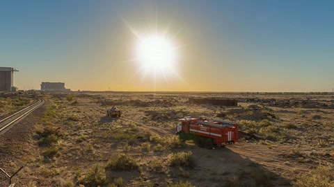 Soyuz MS-09 rolled to launch pad — Stillmotion