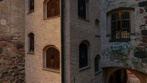 Stone fortress walls and narrow passage — Stillmotion