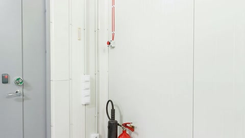 Server room corridor with cooling units — Stillmotion