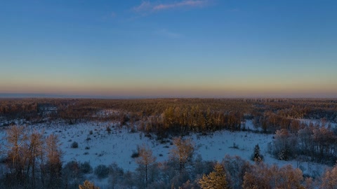 Snowy marsh at sunset — Stillmotion