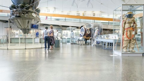 Spacecraft exhibit in clean room — Stillmotion