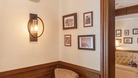 Elegant wet bar and dining room — Stillmotion