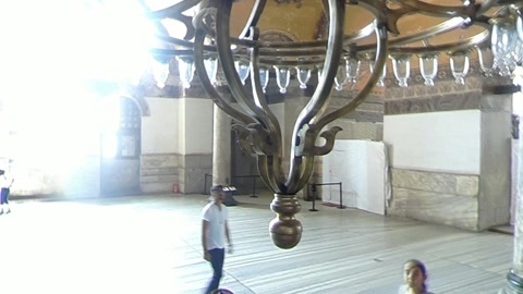 Interior of ornate mosque hall — Stillmotion