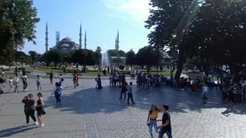 Historic plaza with open stone square — Stillmotion