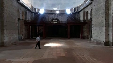 Stone church interior hall — Stillmotion