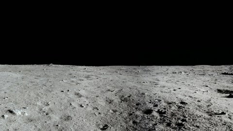 Lunar surface with lander and flag — Stillmotion