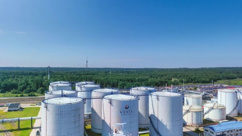 Industrial tank terminal by the sea — Stillmotion
