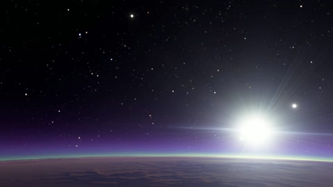 Starry night sky over desert terrain — Stillmotion