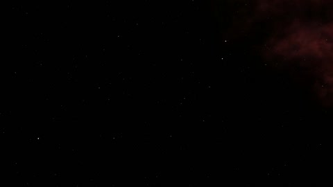 Ringed planet in starry night sky — Stillmotion