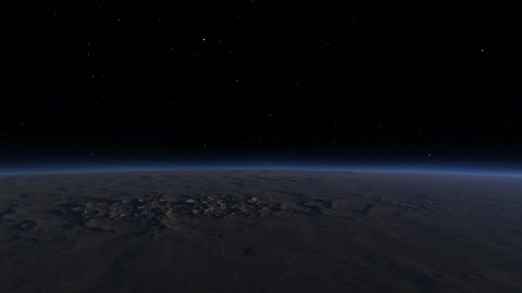 Distant stars above planetary horizon — Stillmotion