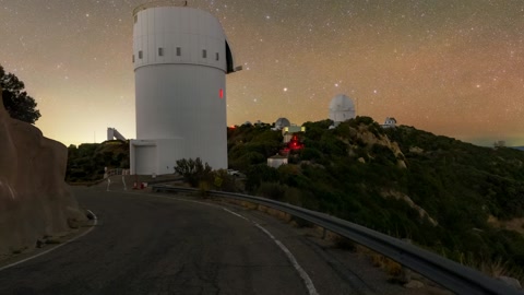 Zodiacal Arc and the UArizona Bok 2.3-meter Telescope 360 Panorama — Stillmotion