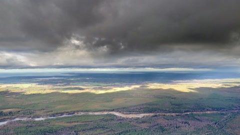 Cloudy tundra with scattered wetlands — Stillmotion
