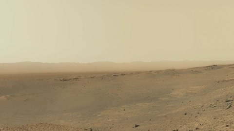 Rocky desert terrain with rover wheels — Stillmotion
