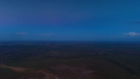 Forest valley with lake and clouds — Stillmotion