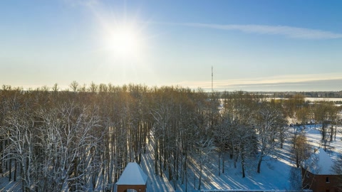 Snowy ski resort complex — Stillmotion