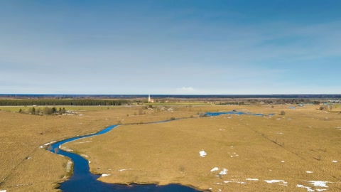 Frozen tundra with winding streams — Stillmotion