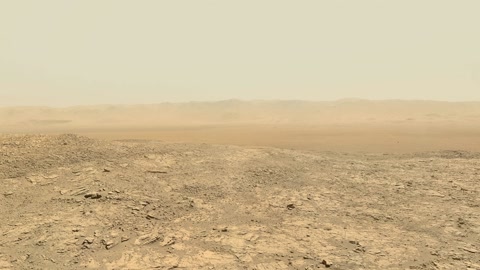 Martian desert landscape with rover — Stillmotion