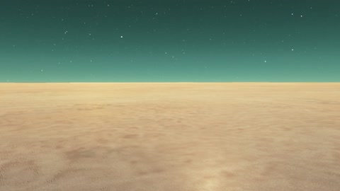 Vast sandy desert under starry sky — Stillmotion