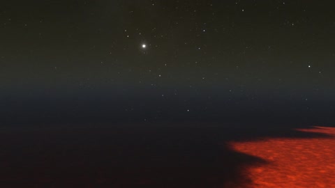 Lava field under night sky — Stillmotion