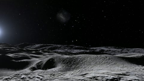 Lunar surface in outer space — Stillmotion