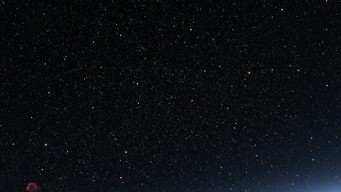 Starry night sky over orbiting spacecraft — Stillmotion