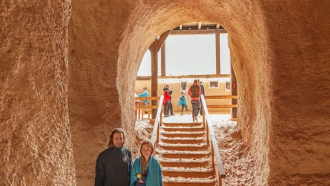 Underground carved rock chamber — Stillmotion
