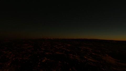 Dark volcanic landscape at sunset — Stillmotion