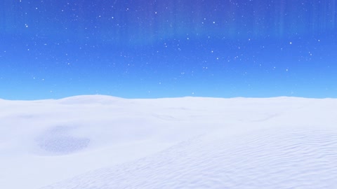 Frozen ice shelf under aurora — Stillmotion
