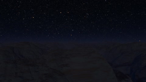 Starry night sky over mountains — Stillmotion